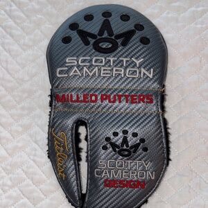 Scotty Cameron Black and Red Putter Headcover